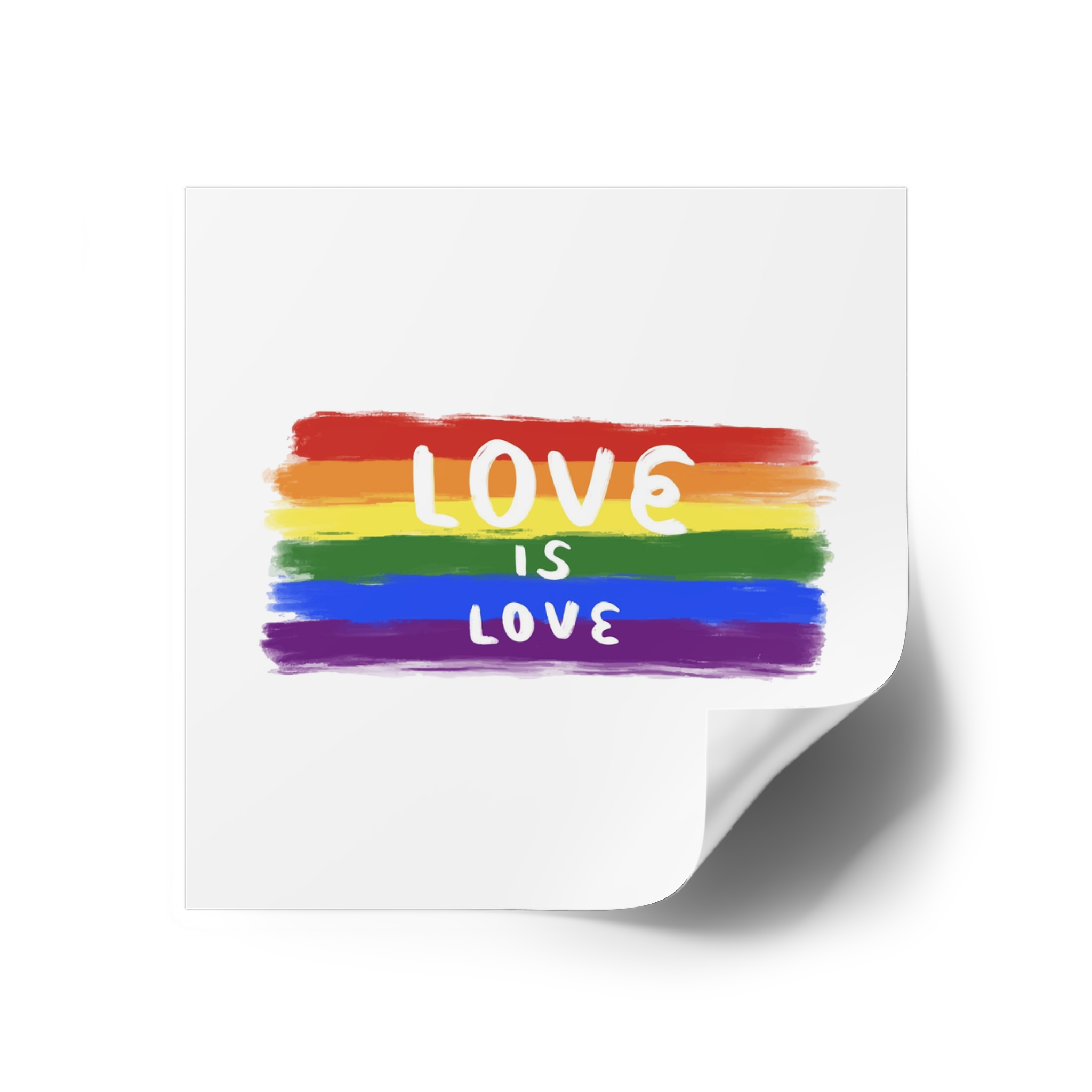 Pride Day Celebration Laminate Stickers Square - Image 30