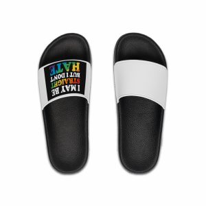Pride Gay Lgbt Rainbow Tshirt Design(3) Mens Slide Sandals