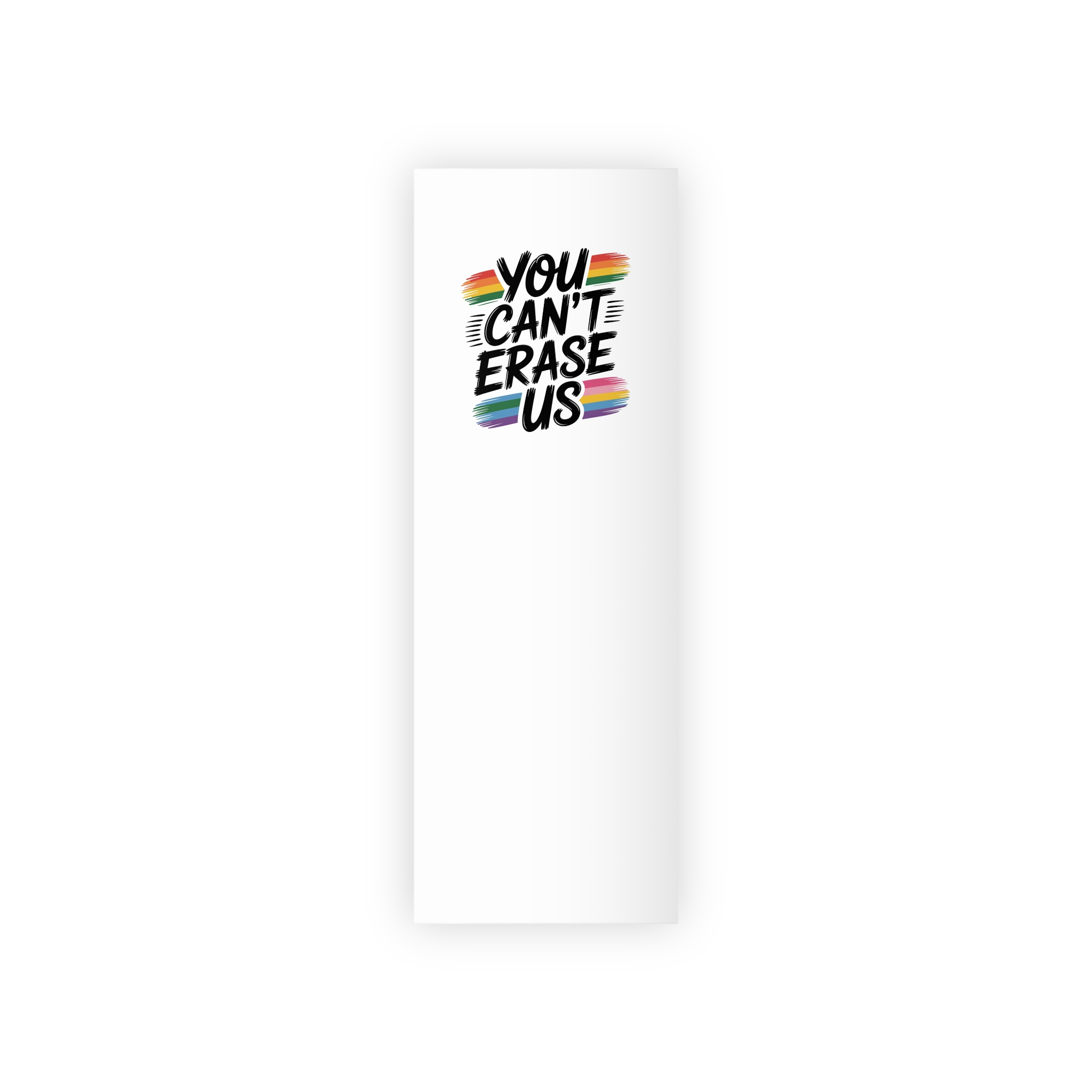 You Cant Erase Us T Shirt Design Isolated White Background 2 Gift Wrapping Paper Rolls 1pc - Image 5