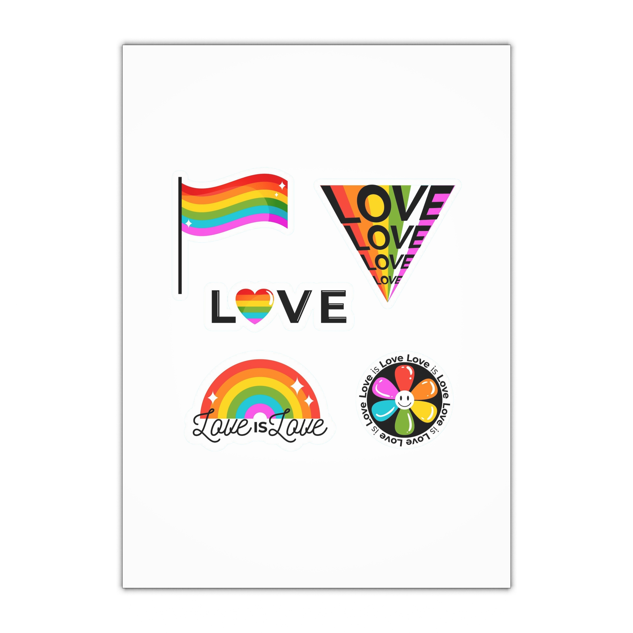 Pride Day Badges With Flag Gift Wrapping Paper Sheets 1pc