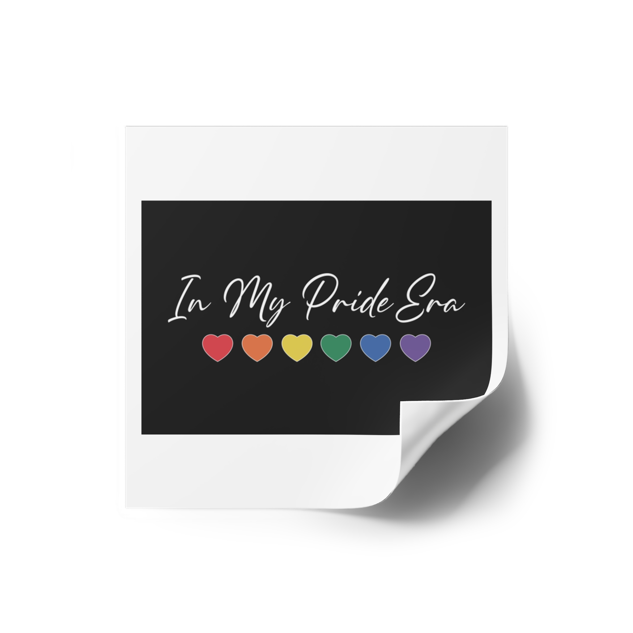 Pride Lgbtq Gay Typography Vector Tshirt Design(2) Laminate Stickers Square - Image 2