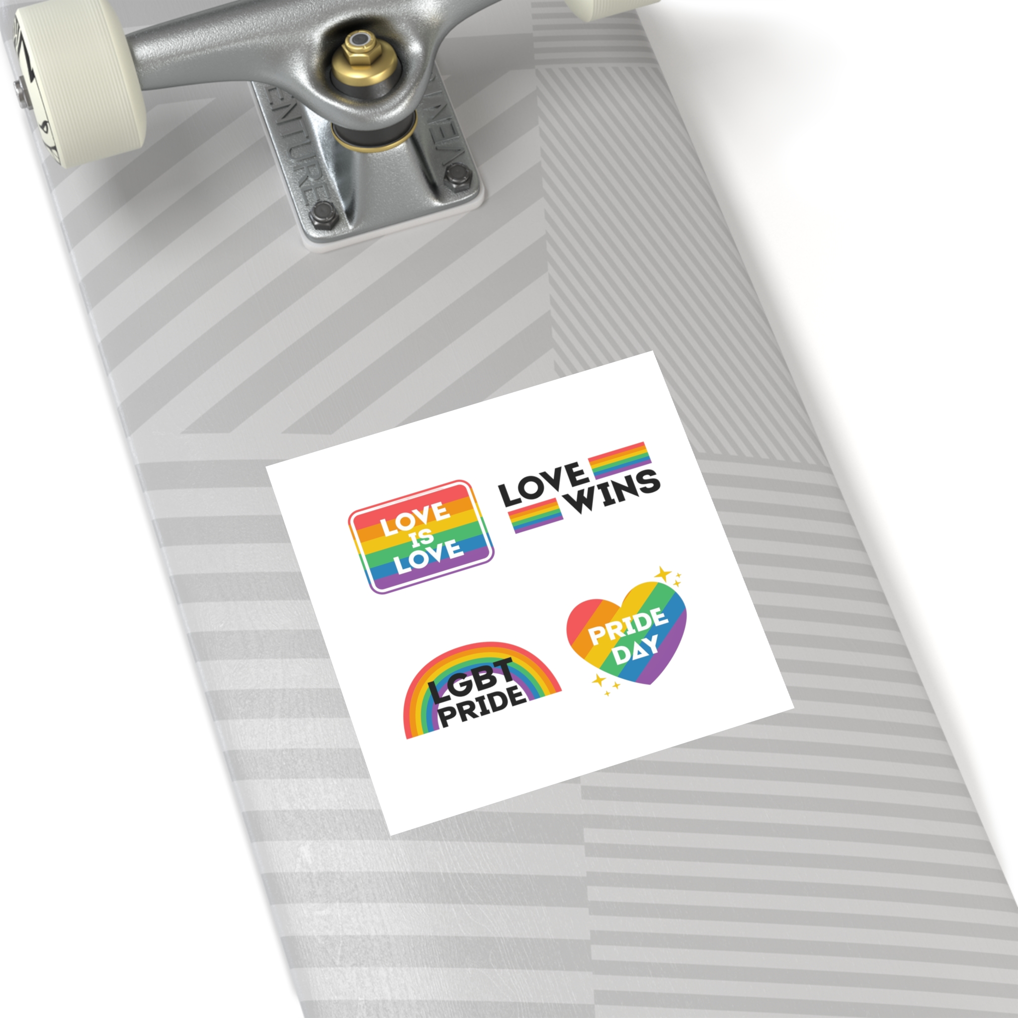 Pride Day Label Collection Design Laminate Stickers Square - Image 36