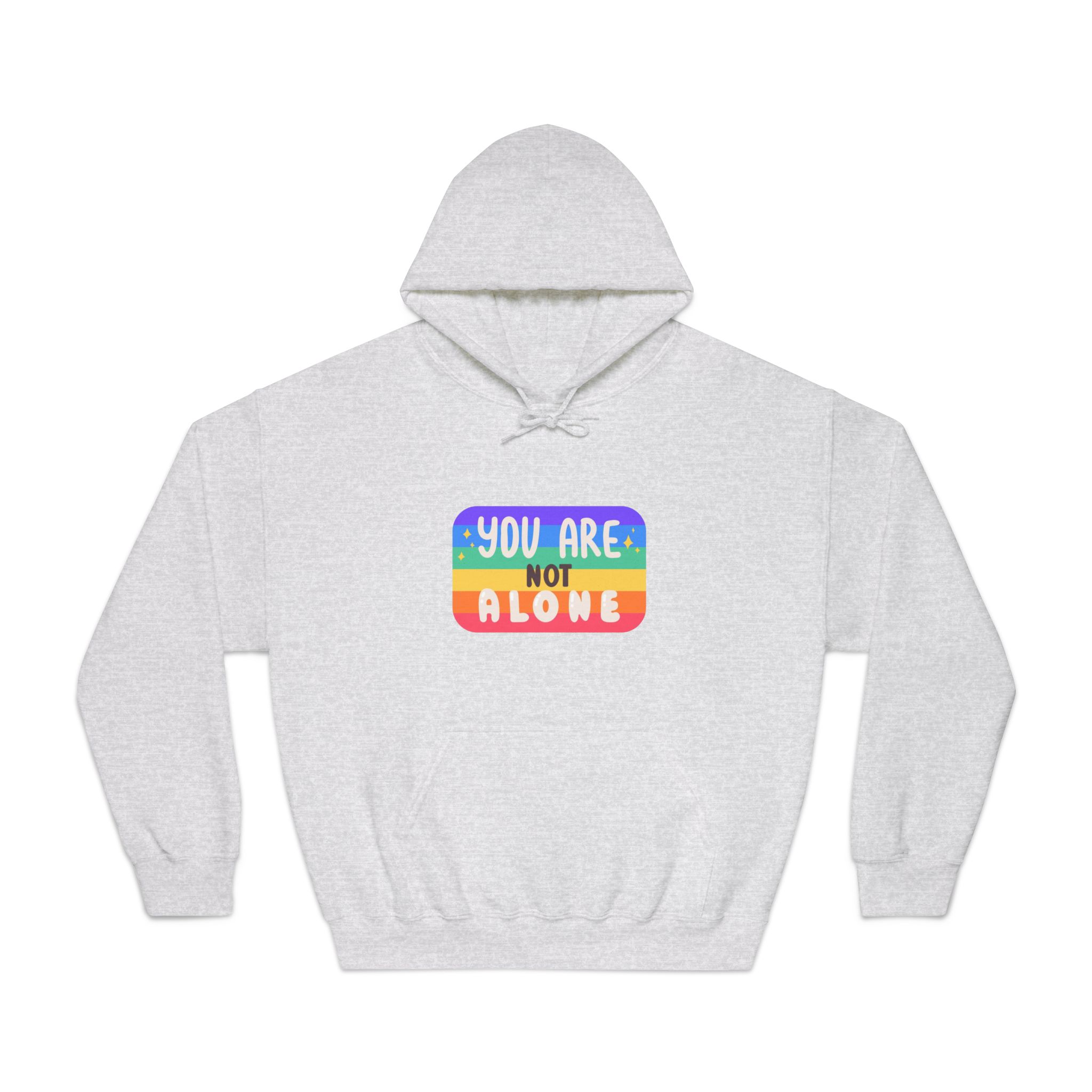 Lgbt Sticker Pack White Background Lgbtq Set Symbol Lgbt Pride Community Rainbow Elements Vector Hand Draw Illustration Hand Drawn Lettering (2) Unisex Dryblend Hooded Sweatshirt - Image 5