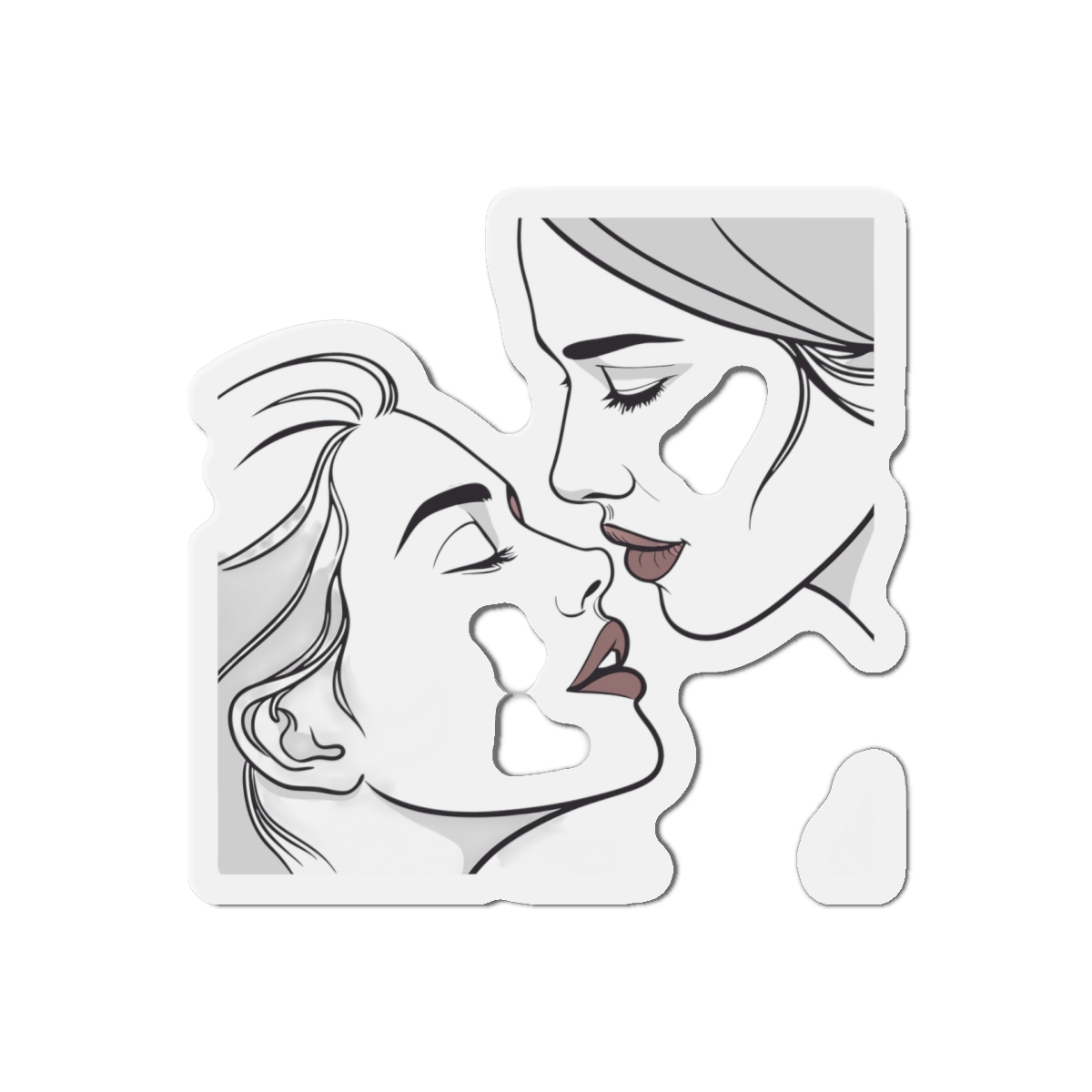 Perfect Lip Set Open Close Smooches Die Cut Magnets - Image 10