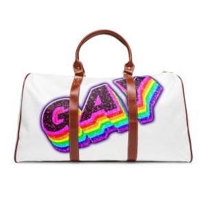 Gay Word Rainbow 3d Png Word Art Waterproof Travel Bag