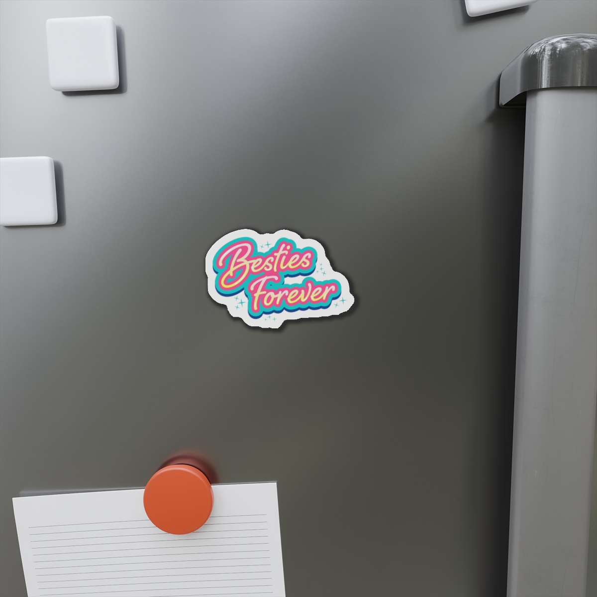 Besties Forever Lettering Logo Die Cut Magnets - Image 5