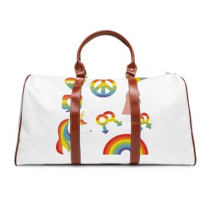 Flat Lgbt Pride Month Elements Collection Waterproof Travel Bag