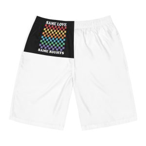 Pride Lgbt Gay Typography T Shirt Design Mens Board Shorts Aop