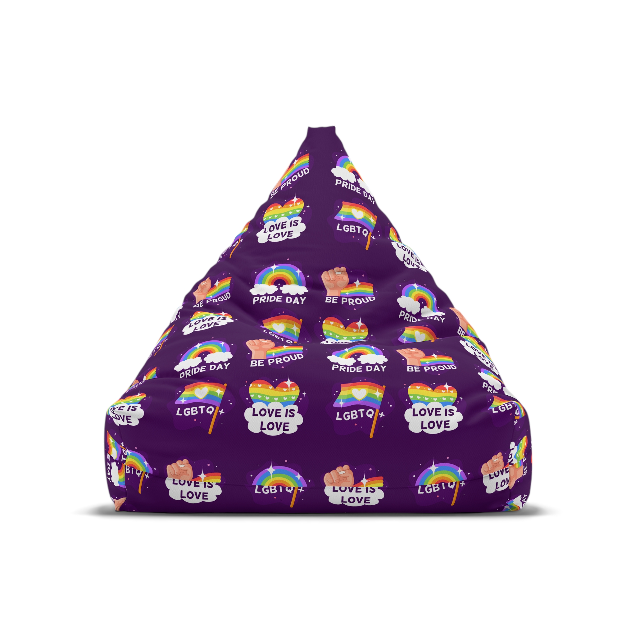 Pride Day Badges Collection Bean Bag Chair Cover - Image 5