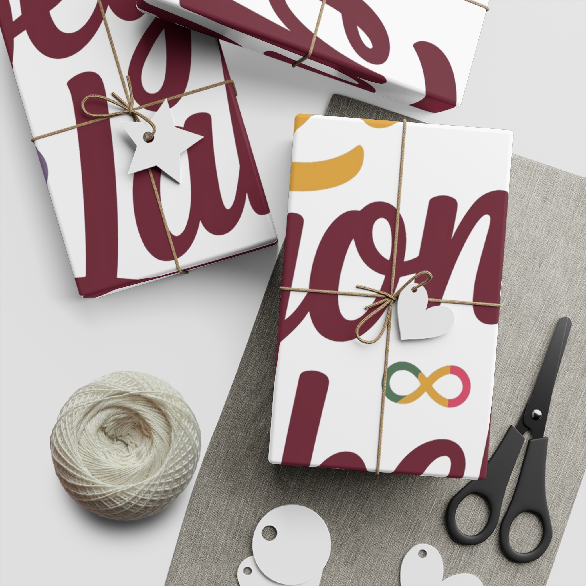 Love Beyond Labels T Shirt Design Isolated White Background Gift Wrapping Paper Sheets 1pc - Image 5