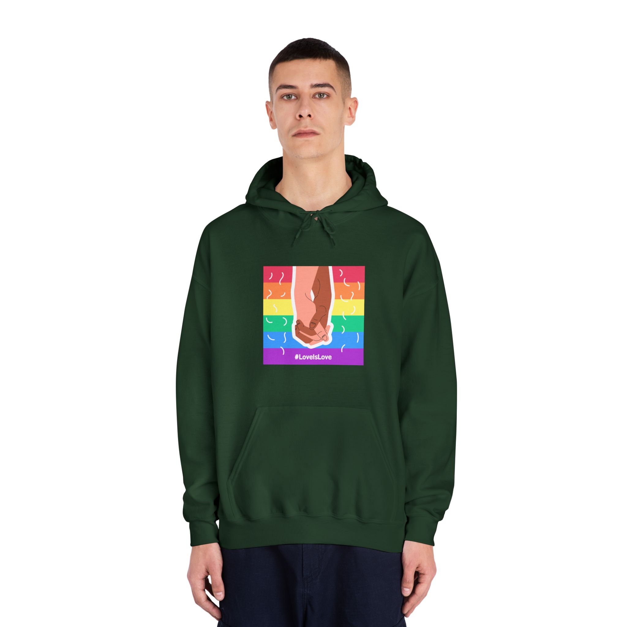 Pride Day Concept(2) Unisex Dryblend Hooded Sweatshirt - Image 23