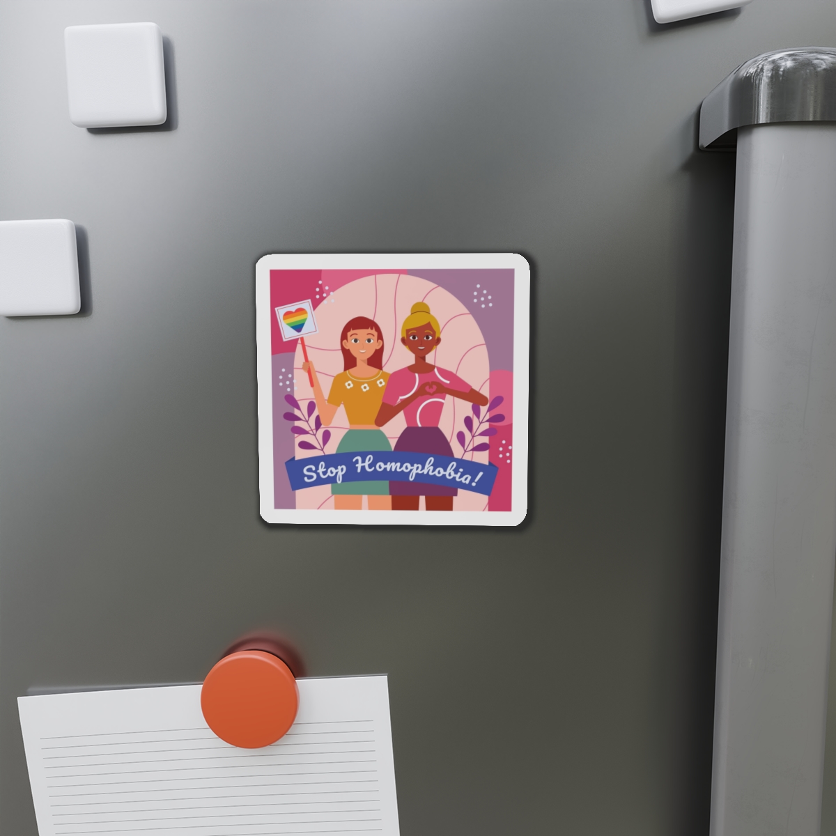 Lesbian Pride Design FE588C Die Cut Magnets - Image 8