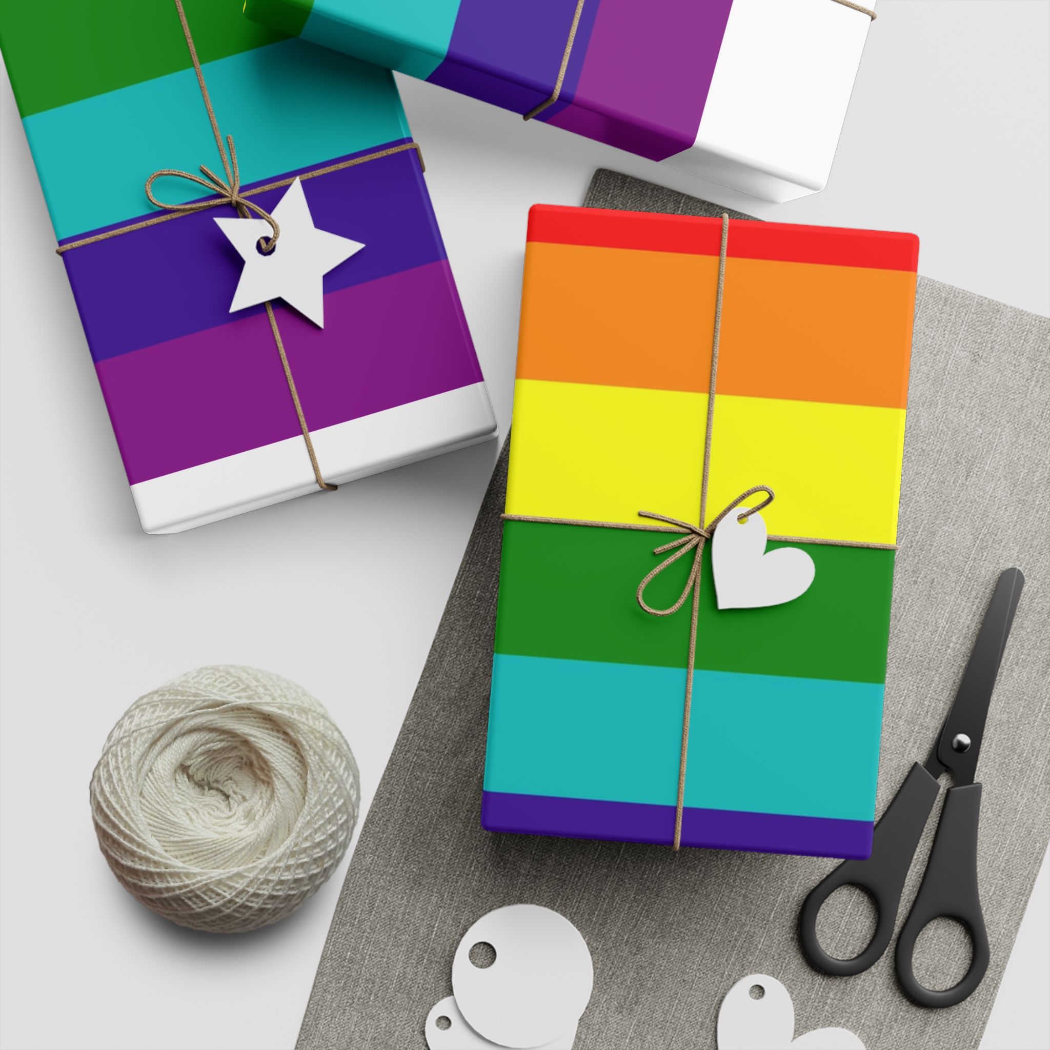 Gay Flag Rainbow Lgbt Pride Flag Global Symbol Equality Diversity Lgbtq Rights Love Acceptance Publi(1) Gift Wrapping Paper Sheets 1pc - Image 5