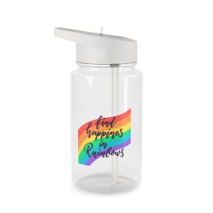 Pride Day Lettering With Rainbow Colors Tritan Water Bottle