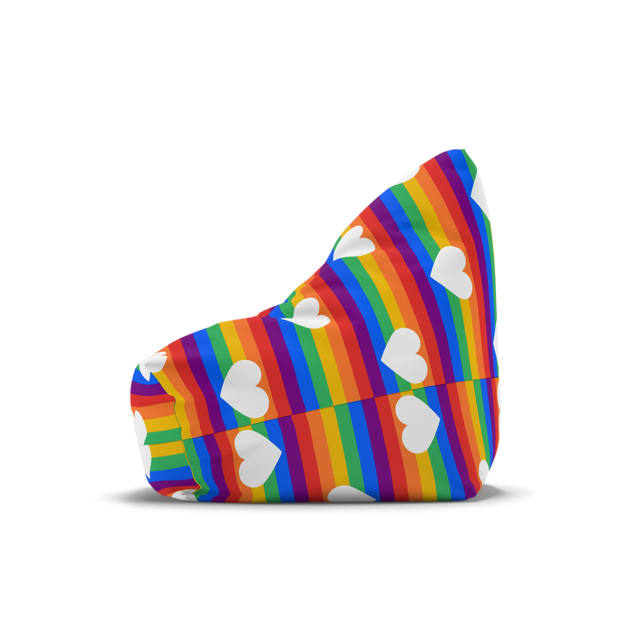 Poster Banner Rainbow Flag Bean Bag Chair Cover - Image 4