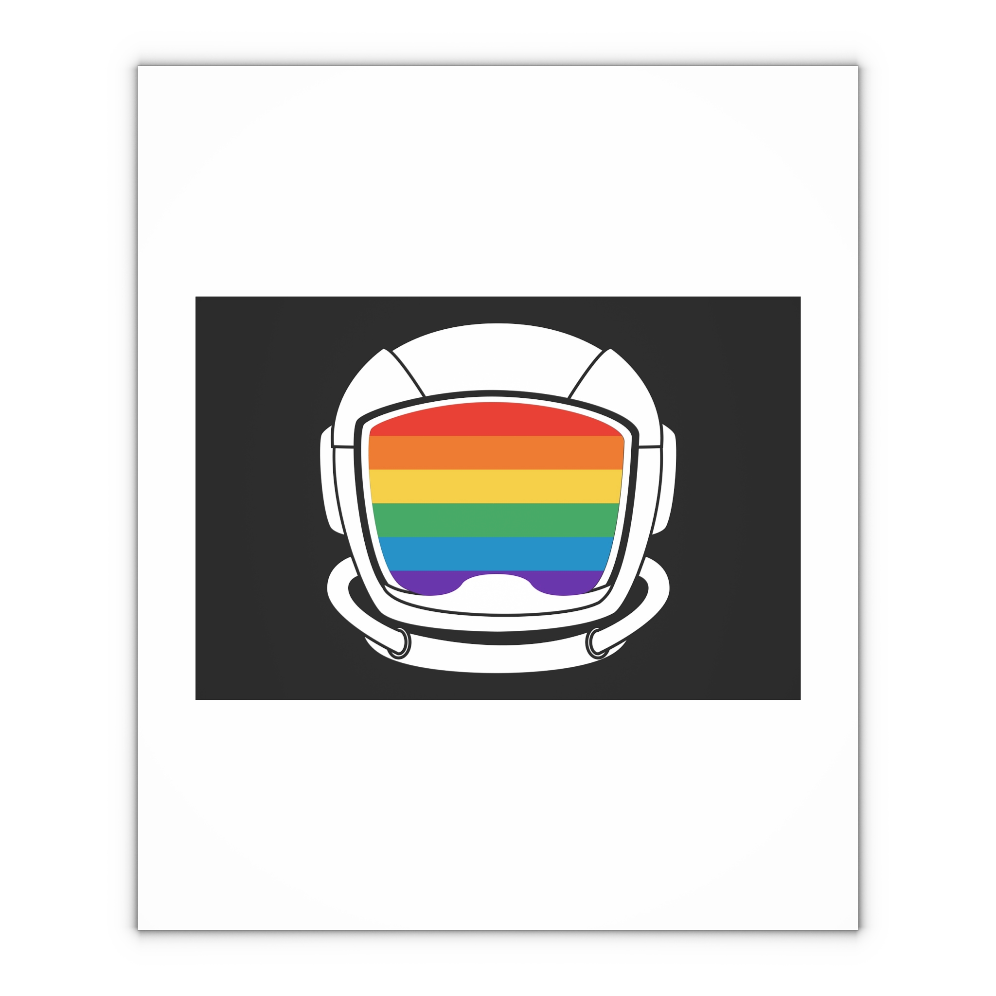 Astronaut Helmet Pride Gay Lgbt Gift Wrapping Paper Sheets 1pc - Image 4