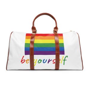 Colorful Gay Pride Flag Happy Pride Day Lgbtq Community Pride Month Vector Hand Drawn Doodle Posters Stickers Logo Cards(2) Waterproof Travel Bag