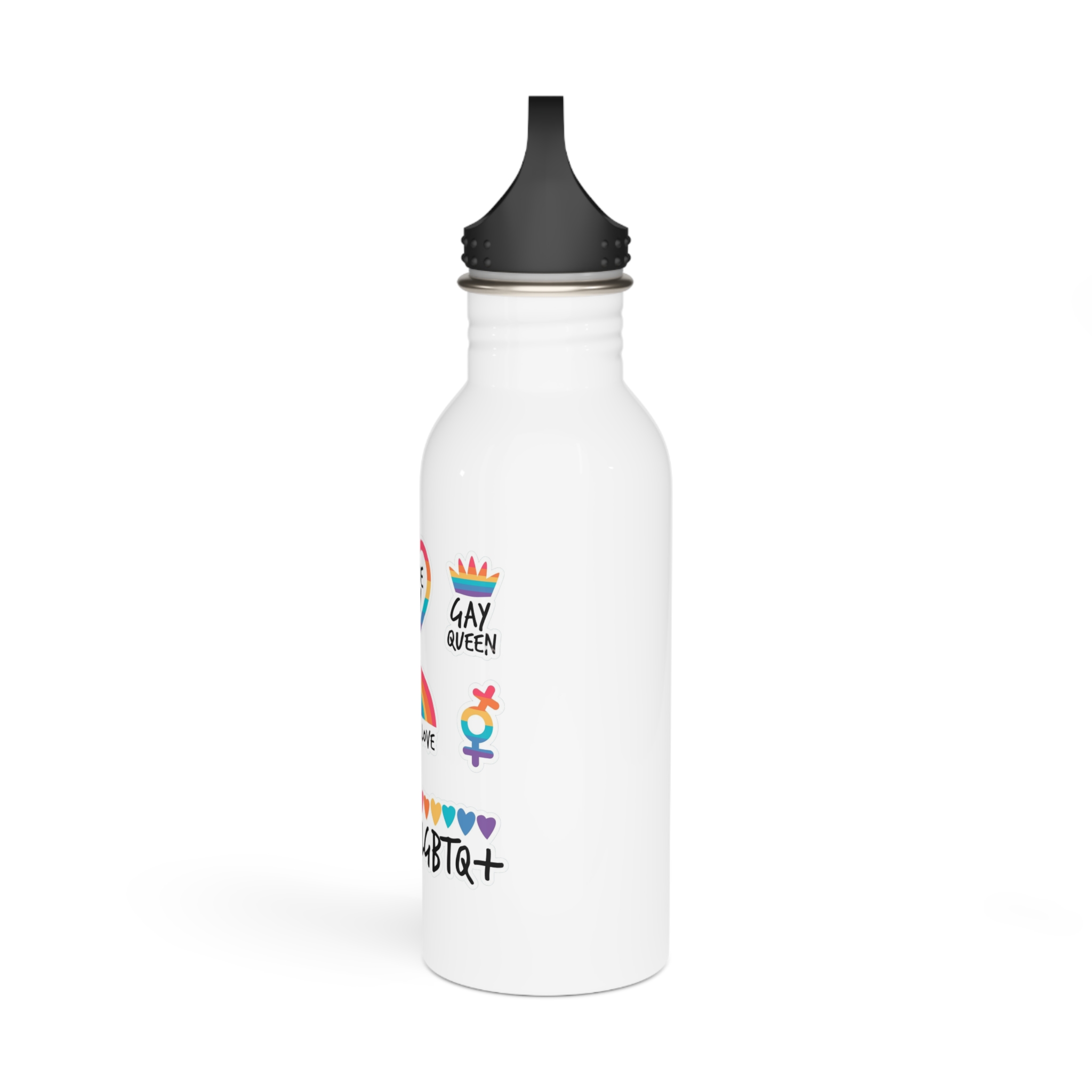 Pride Day Label Set Stainless Steel Water Bottle - Image 4