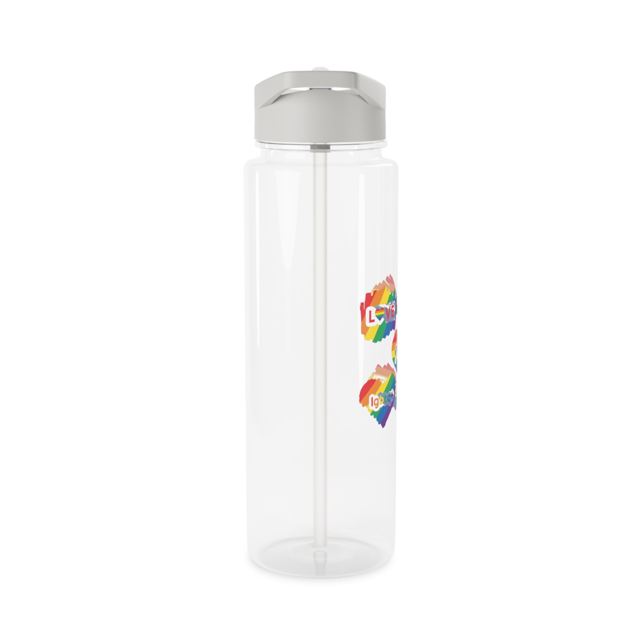 Pride Month Stickers Rainbow Lgbtq Flag Love Equality Tritan Water Bottle - Image 8