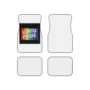 Rainbow Colored Sign That Says Rainbow Pride Pride Car Mats Set Of 4