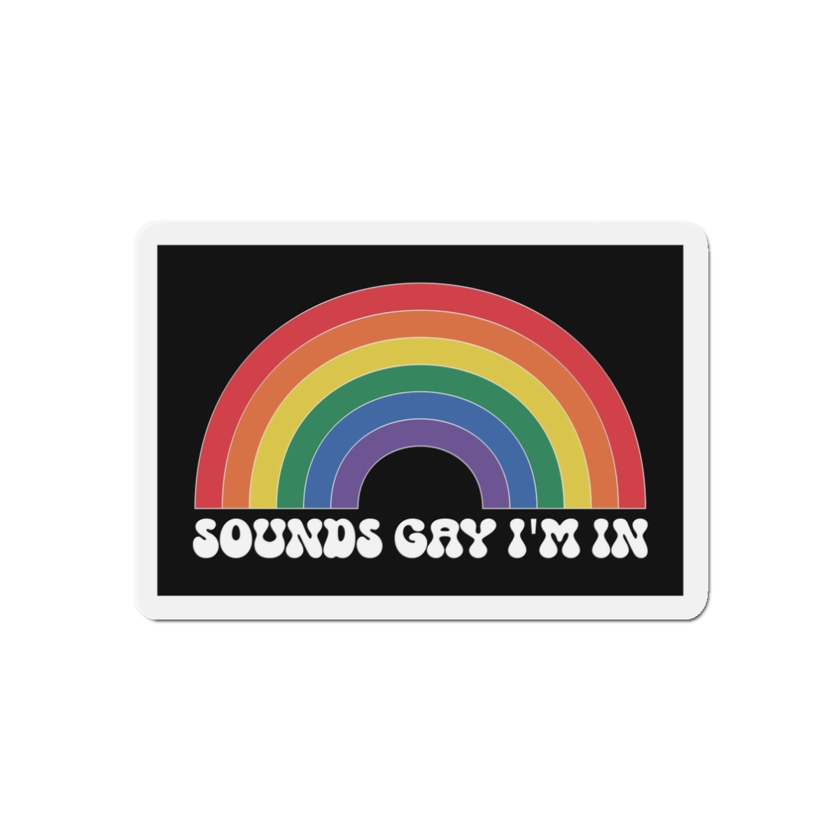 Pride Lgbtq Gay Typography Vector Tshirt Design(7) Die Cut Magnets - Image 4