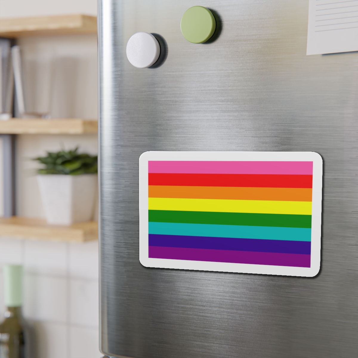Gay Flag Rainbow Lgbt Pride Flag Global Symbol Equality Diversity Lgbtq Rights Love Acceptance Publi Die Cut Magnets - Image 15