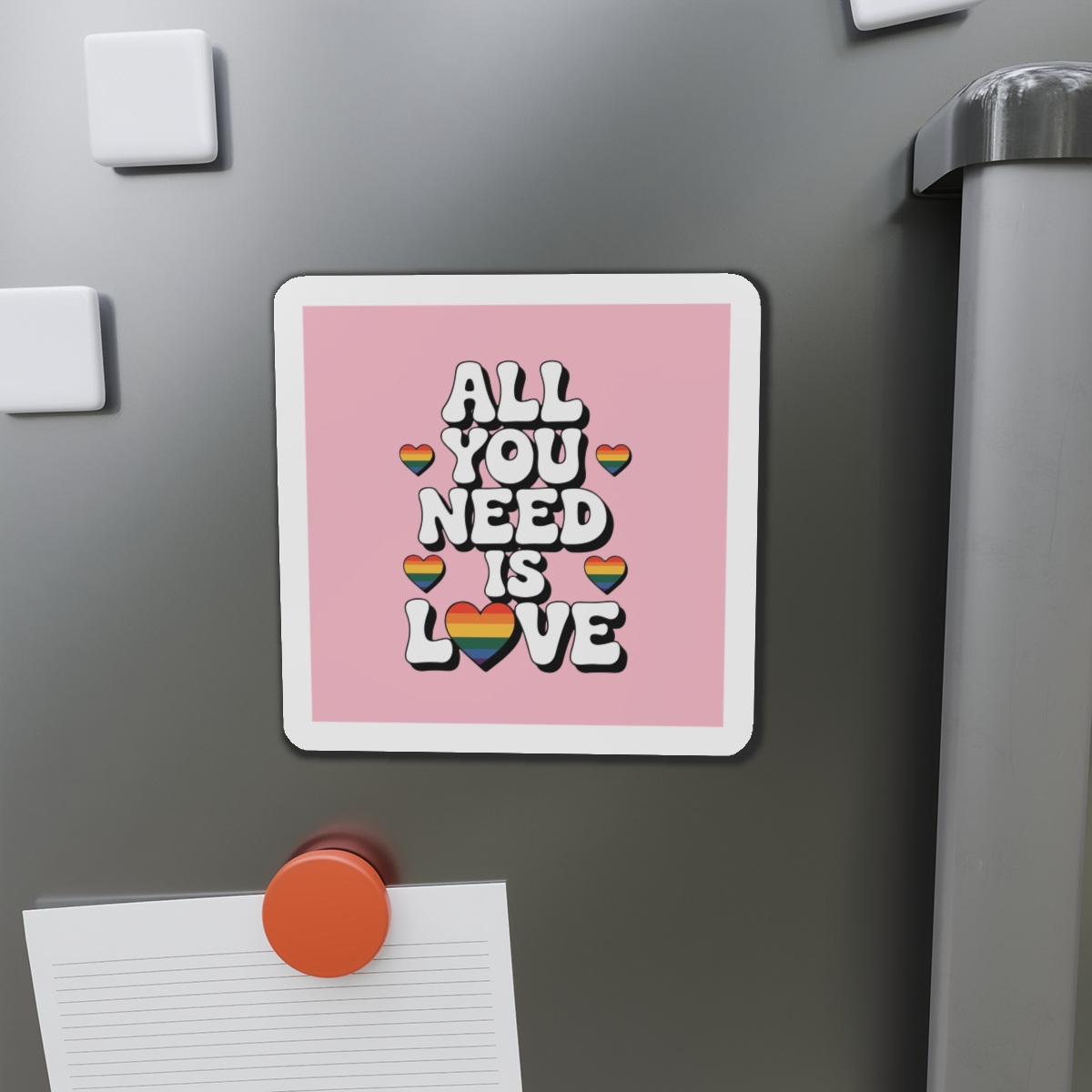 All You Need Is Love Pride Message Die Cut Magnets - Image 14