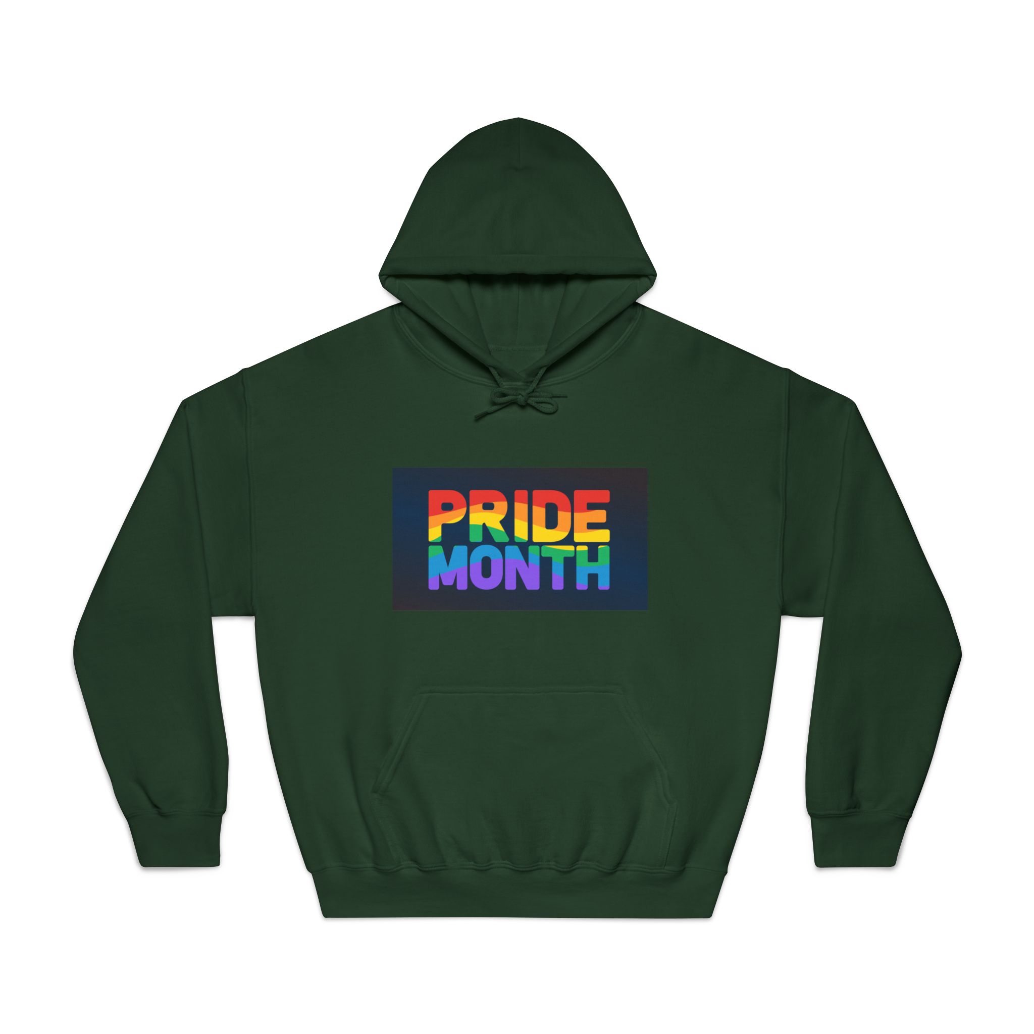 Lgbt Pride Rainbow Flag Lettering Banner Poster Social Media Pride Calligraphy With Unisex Dryblend Hooded Sweatshirt - Image 21