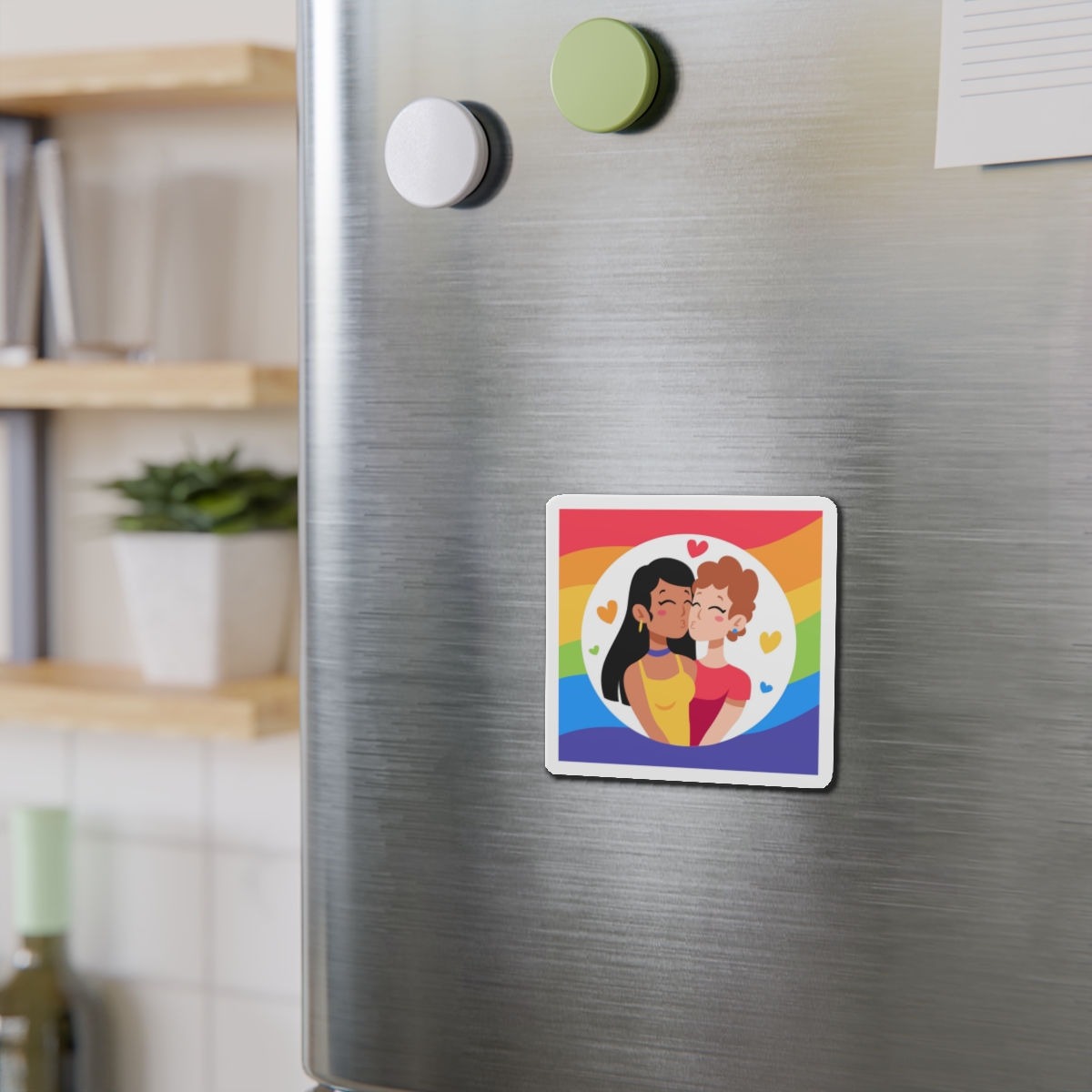 Lesbian Pride Design EF902A Die Cut Magnets - Image 6