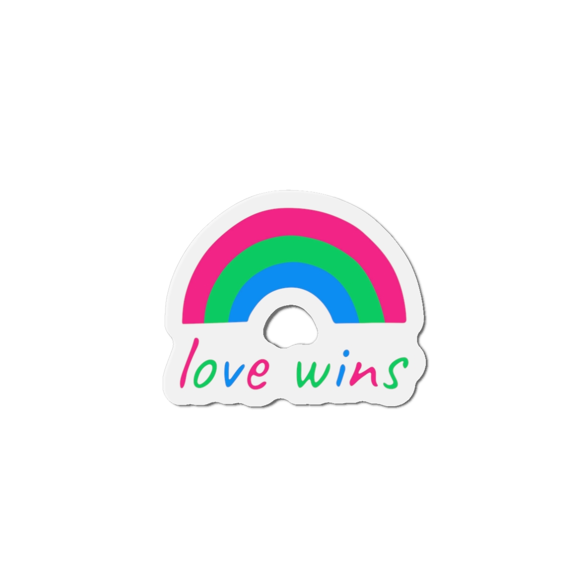 Colorful Rainbow Shape Polysexual Pride Flag Happy Pride Day Lgbtqia Community Pride Month Vector Hand Drawn Doodle Posters Stickers Logo Cards Die Cut Magnets - Image 4