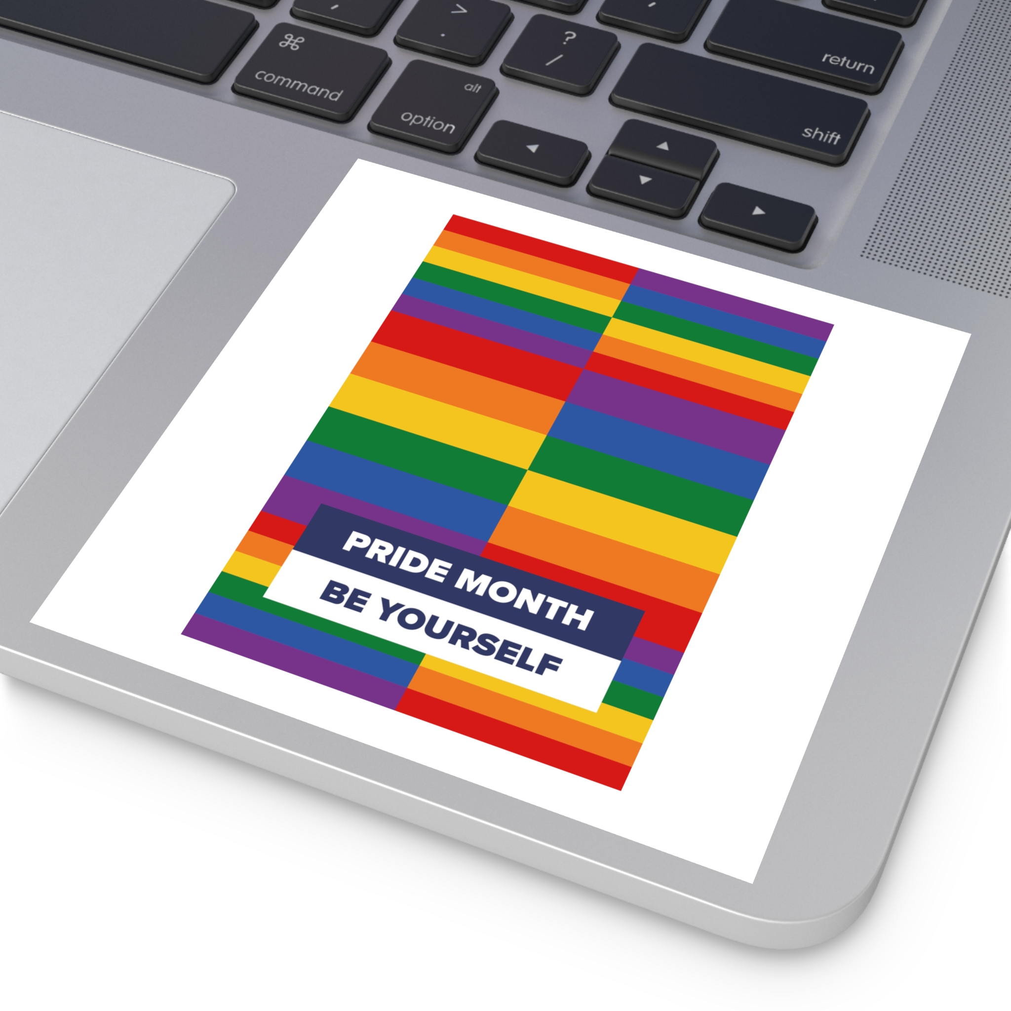 Lgbt Pride Month June Lesbian Gay Bisexual Transgender Lgbtq Flag Rainbow Vector(3) Laminate Stickers Square - Image 43
