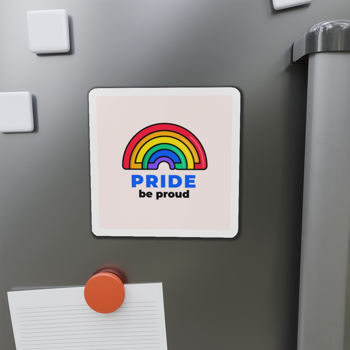 Flat Lgbt Pride Month Logo Template(1) Die Cut Magnets - Image 11