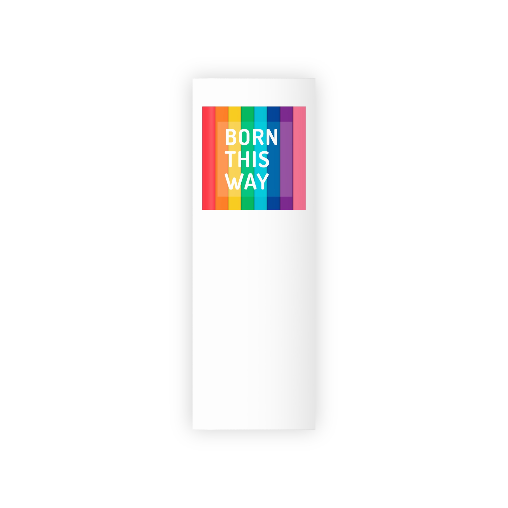 Colorful Rainbow Colored Background With Words Born This Way Gift Wrapping Paper Rolls 1pc - Image 5