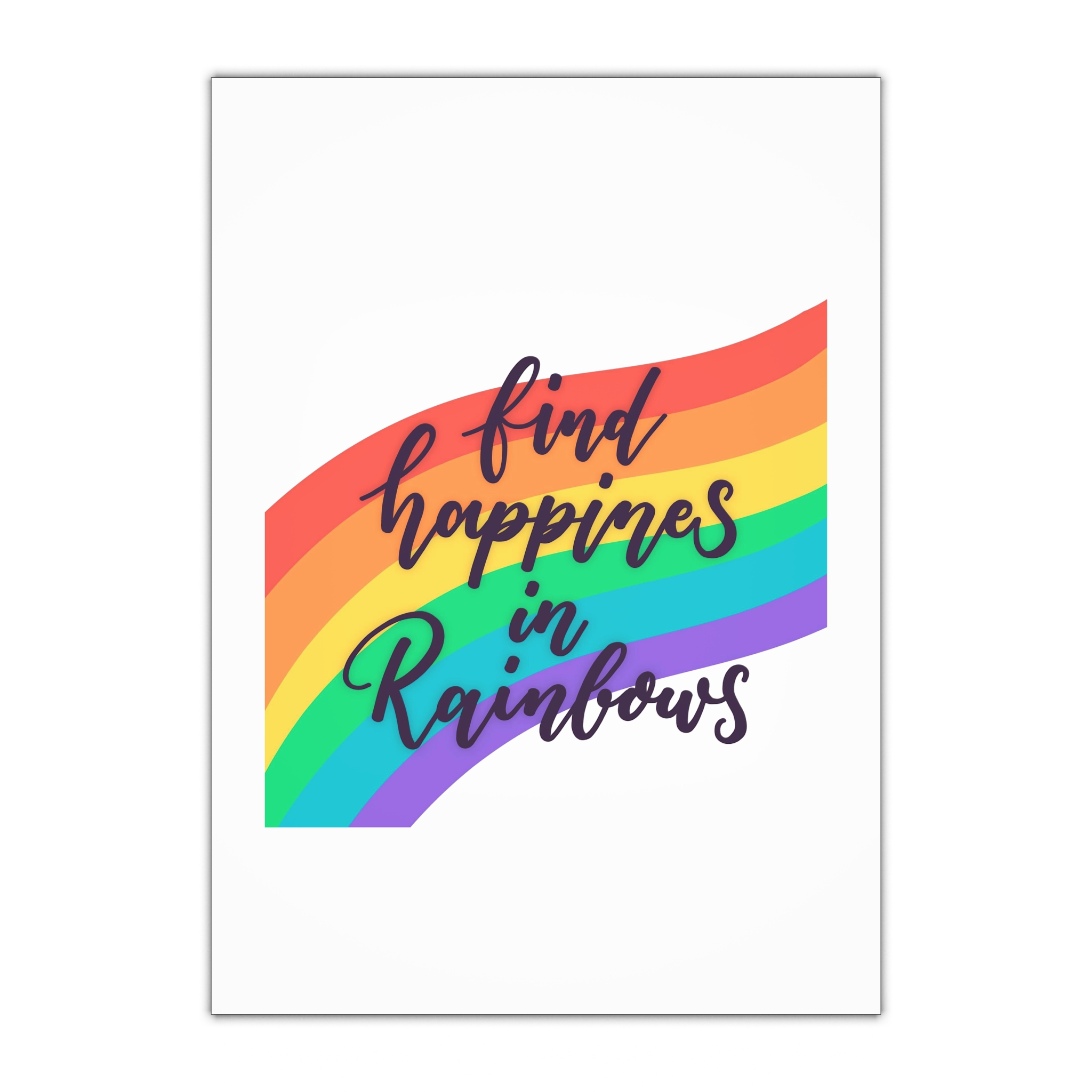 Pride Day Lettering With Rainbow Colors Gift Wrapping Paper Sheets 1pc