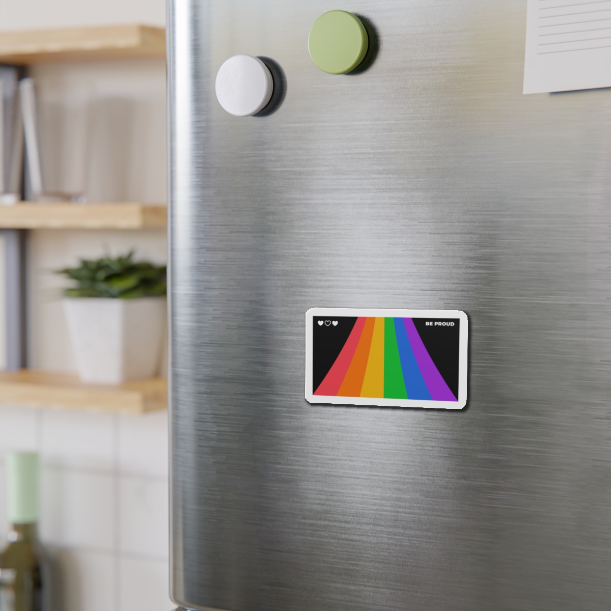 Modern Colorful Pride Zoom Background Die Cut Magnets - Image 6