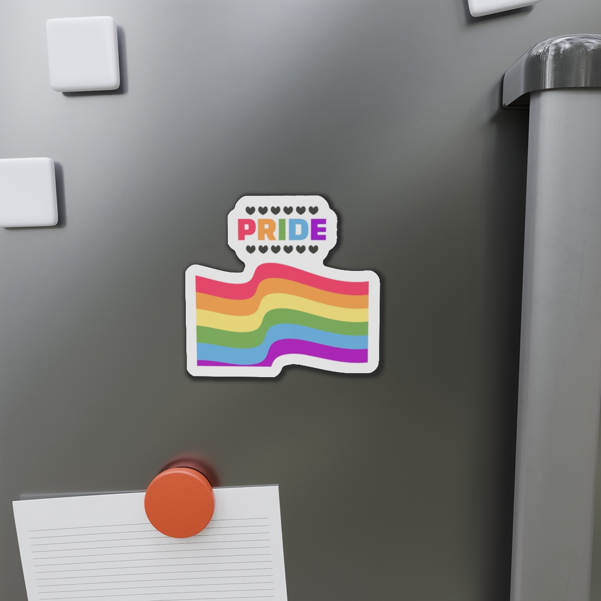 Pride Background With Flag Lgbtq Pride Die Cut Magnets - Image 8
