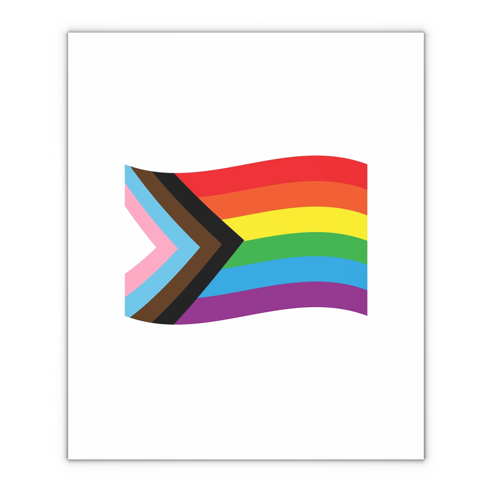 Vector Flat Cartoon New Lgbt Lgbtq Rainbow Flag Gift Wrapping Paper Sheets 1pc - Image 4