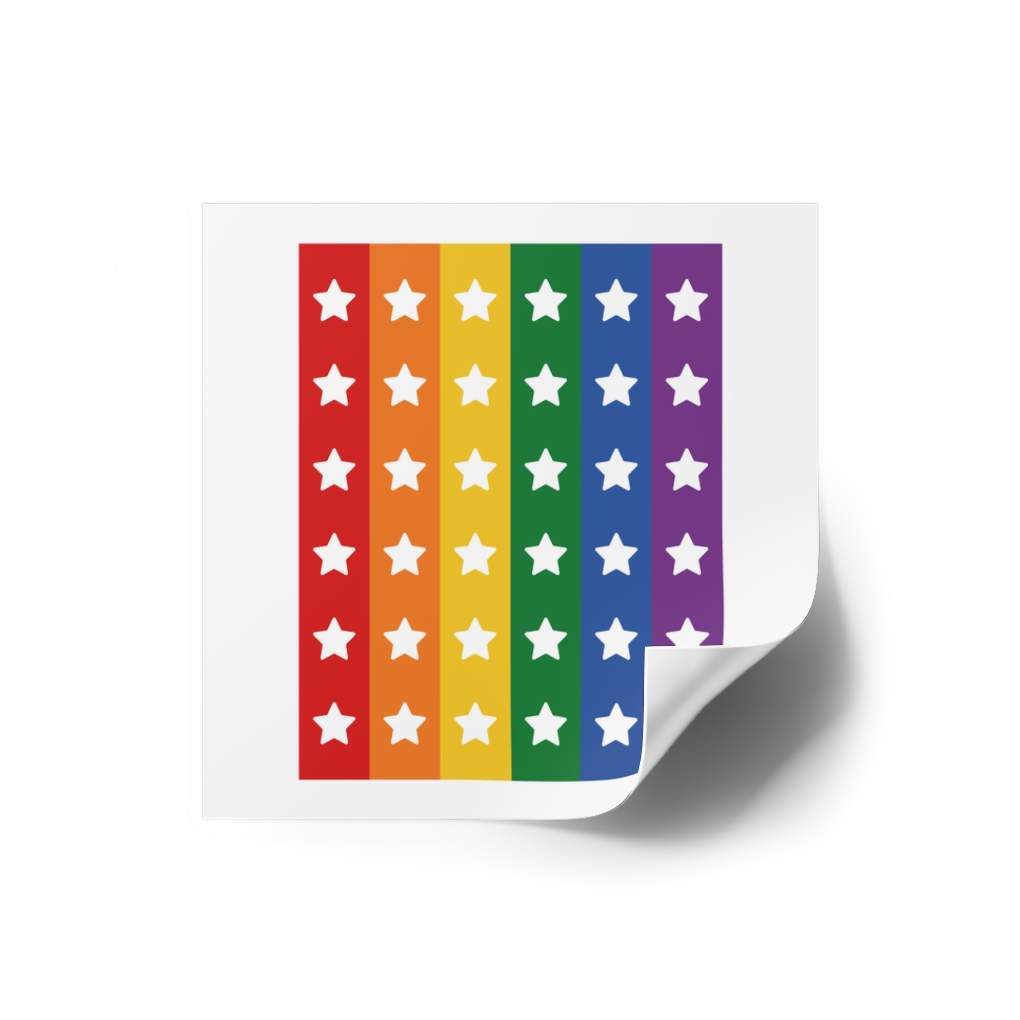 Lgbt Pride Month June Lesbian Gay Bisexual Transgender Lgbtq Flag Rainbow Vector(3) (1) Laminate Stickers Square - Image 66