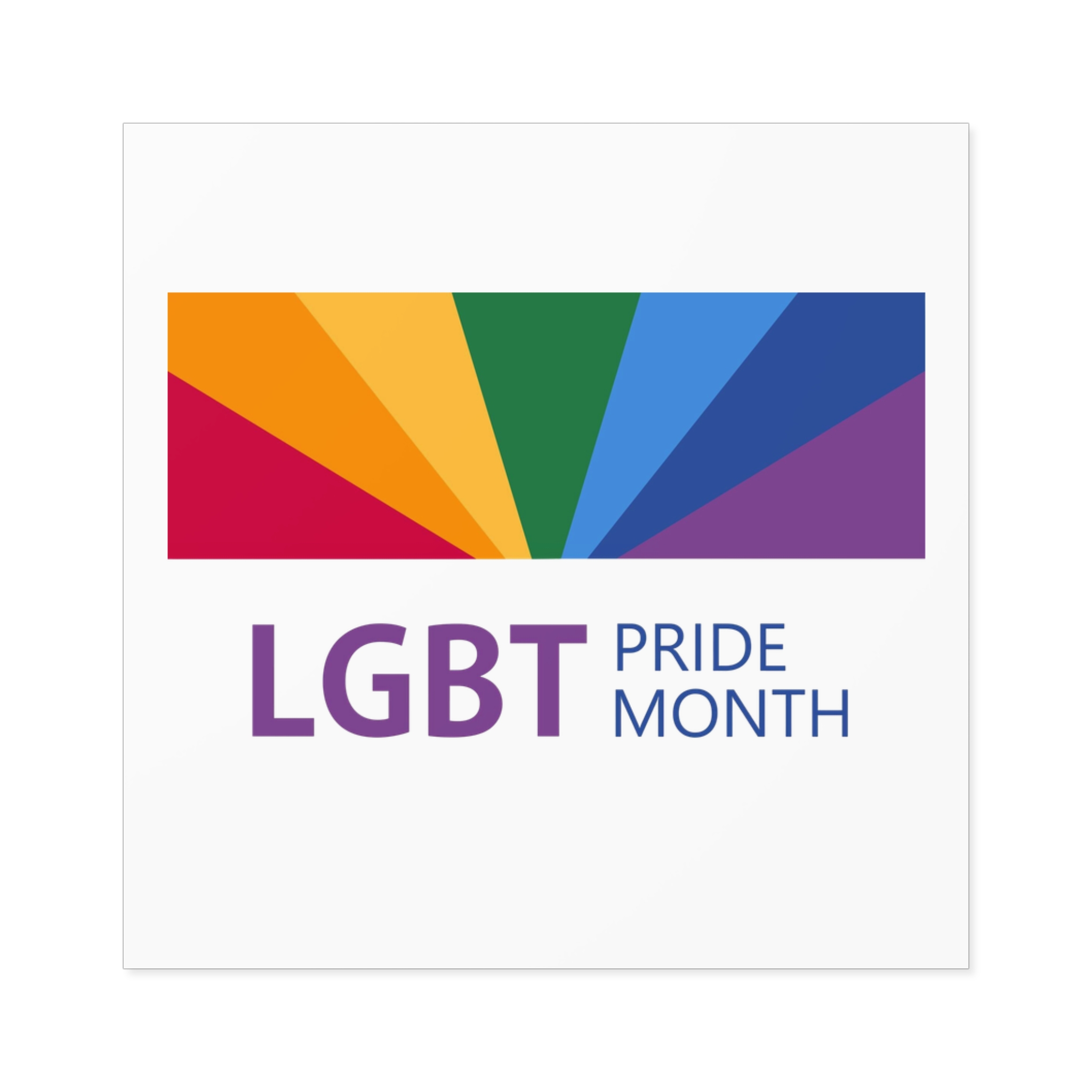 Pride Month Lgbt Horizontal Banner Template Gay Parade Annual Summer Event Laminate Stickers Square - Image 29
