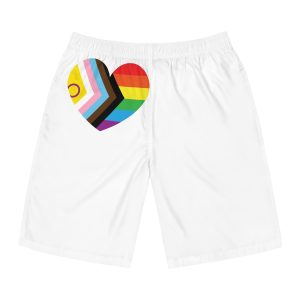 Inclusive Lgbtq Progress Pride Heart Symbol1 Mens Board Shorts Aop