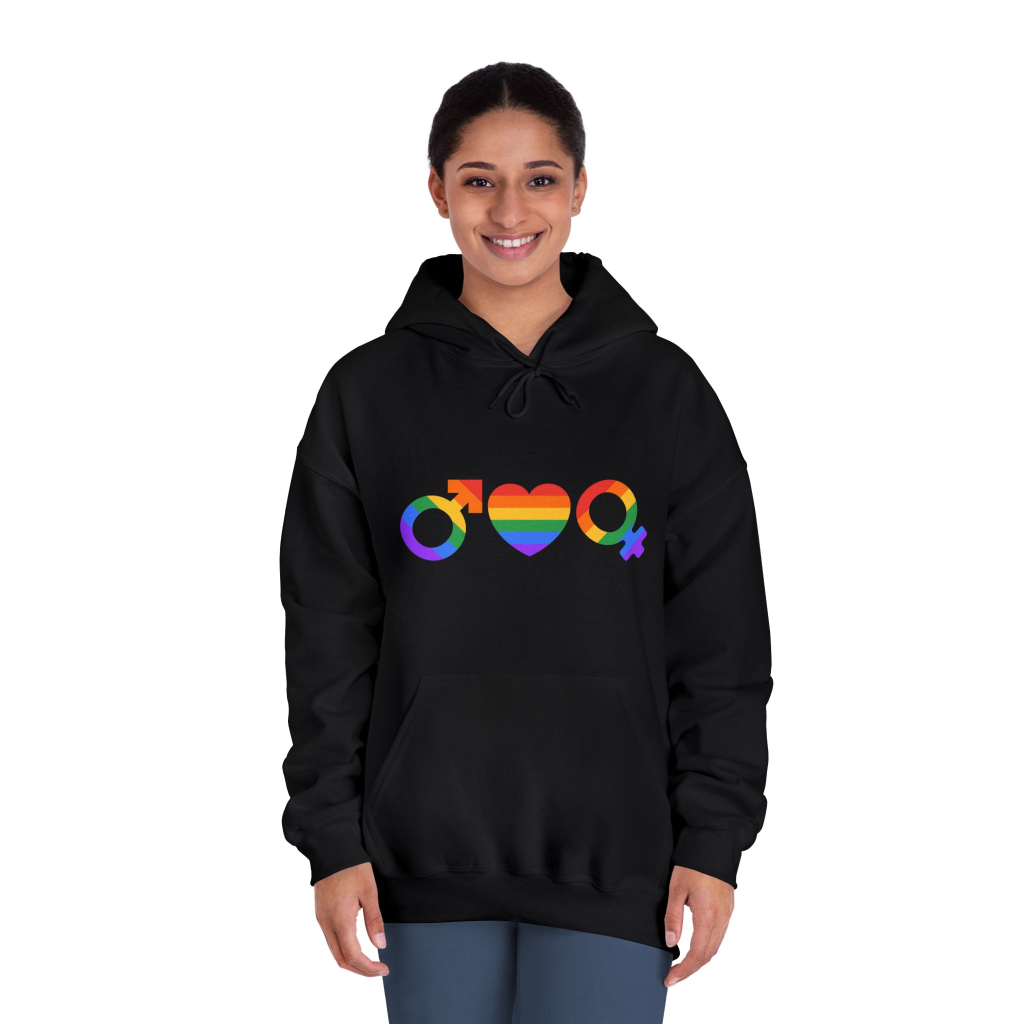 Lgbt Pride Month June Lesbian Gay Bisexual Transgender Lgbtq Flag Rainbow Vector(2) Unisex Dryblend Hooded Sweatshirt - Image 12