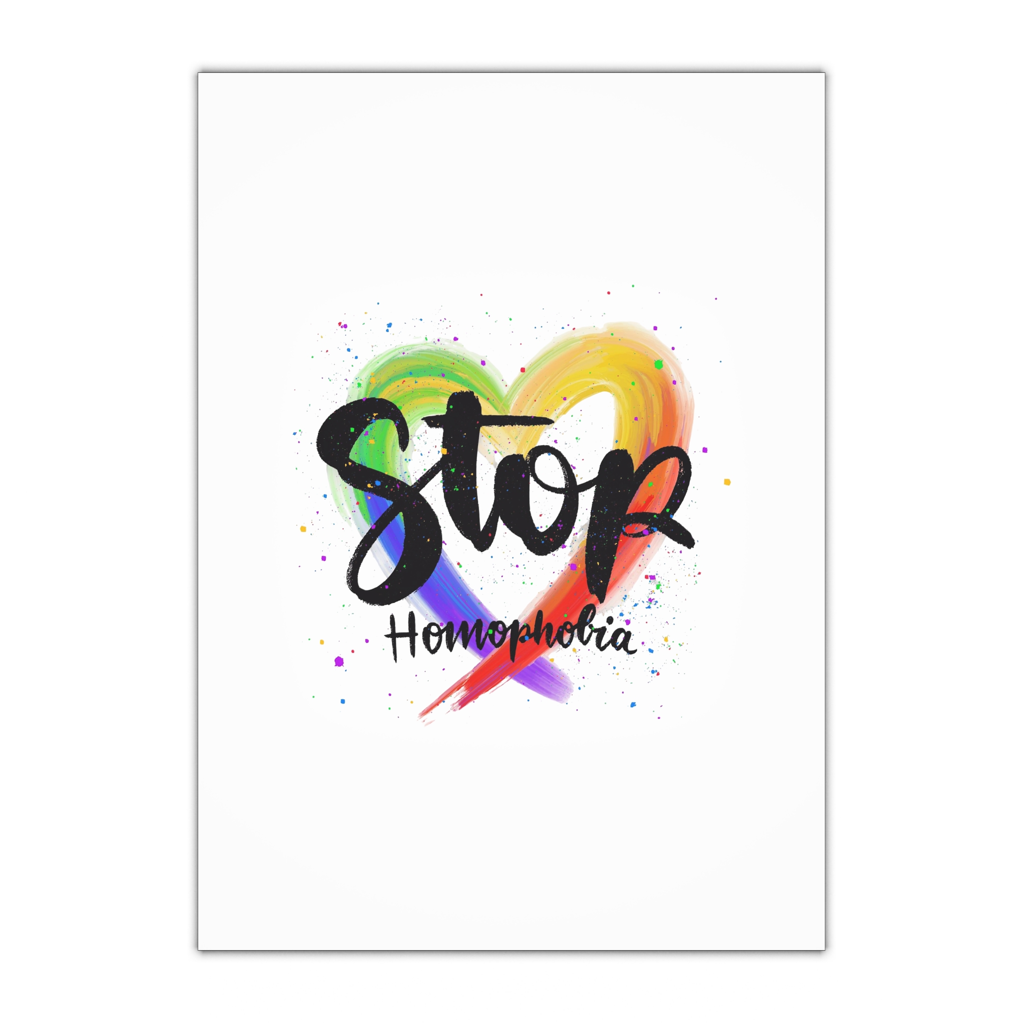 Stop Homophobia Concept Gift Wrapping Paper Sheets 1pc