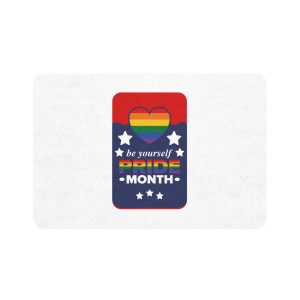 Lgbt Pride Month June Lesbian Gay Bisexual Transgender Love Lgbtq Flag Rainbow Vector Pet Food Mat 12x18