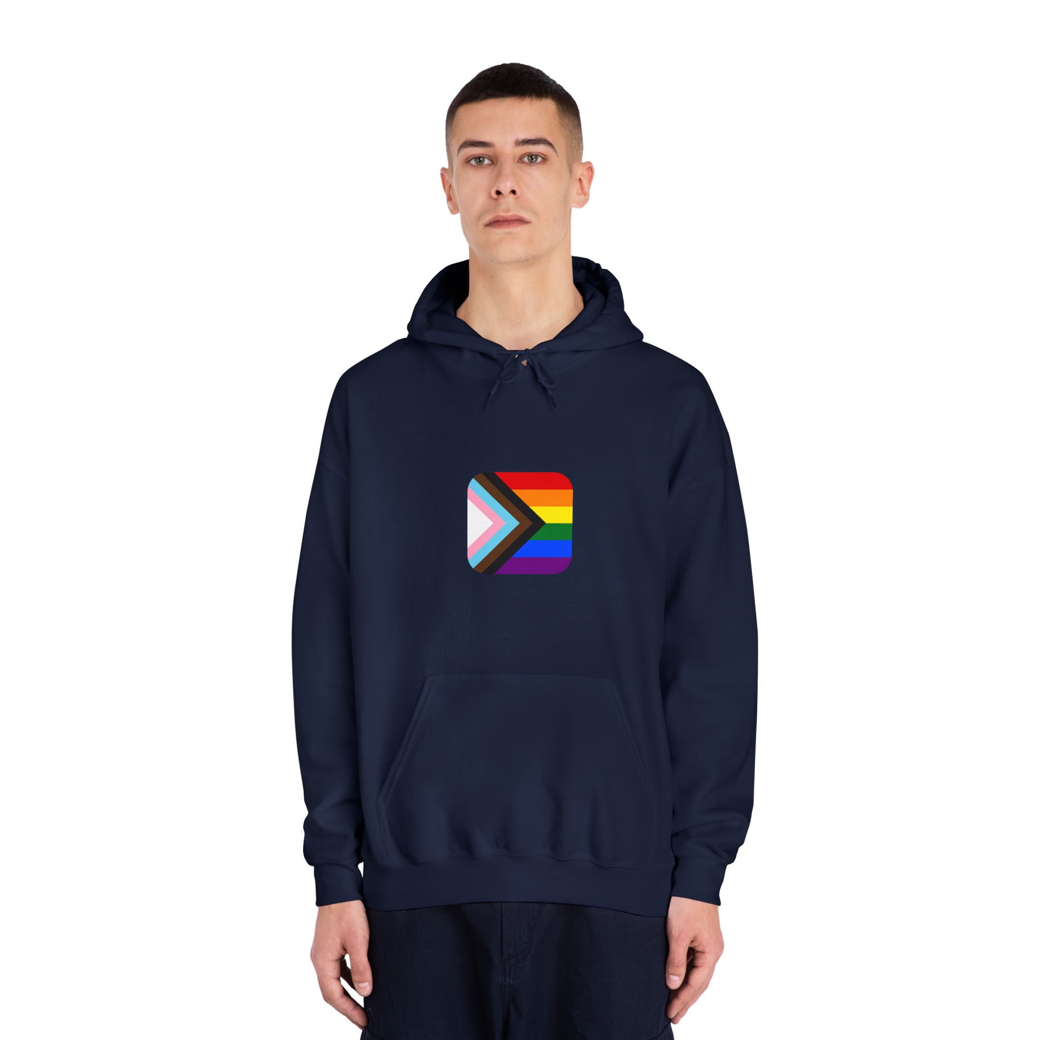 New Pride Flag Lgbtq Vector Illustartion Unisex Dryblend Hooded Sweatshirt - Image 31