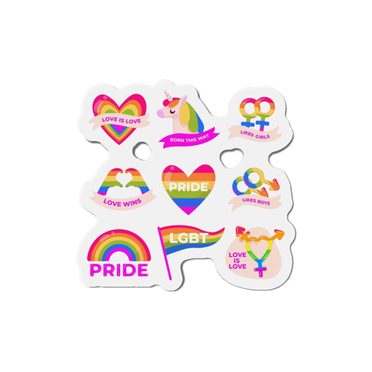 Pride Day Labels Set Die Cut Magnets - Image 13