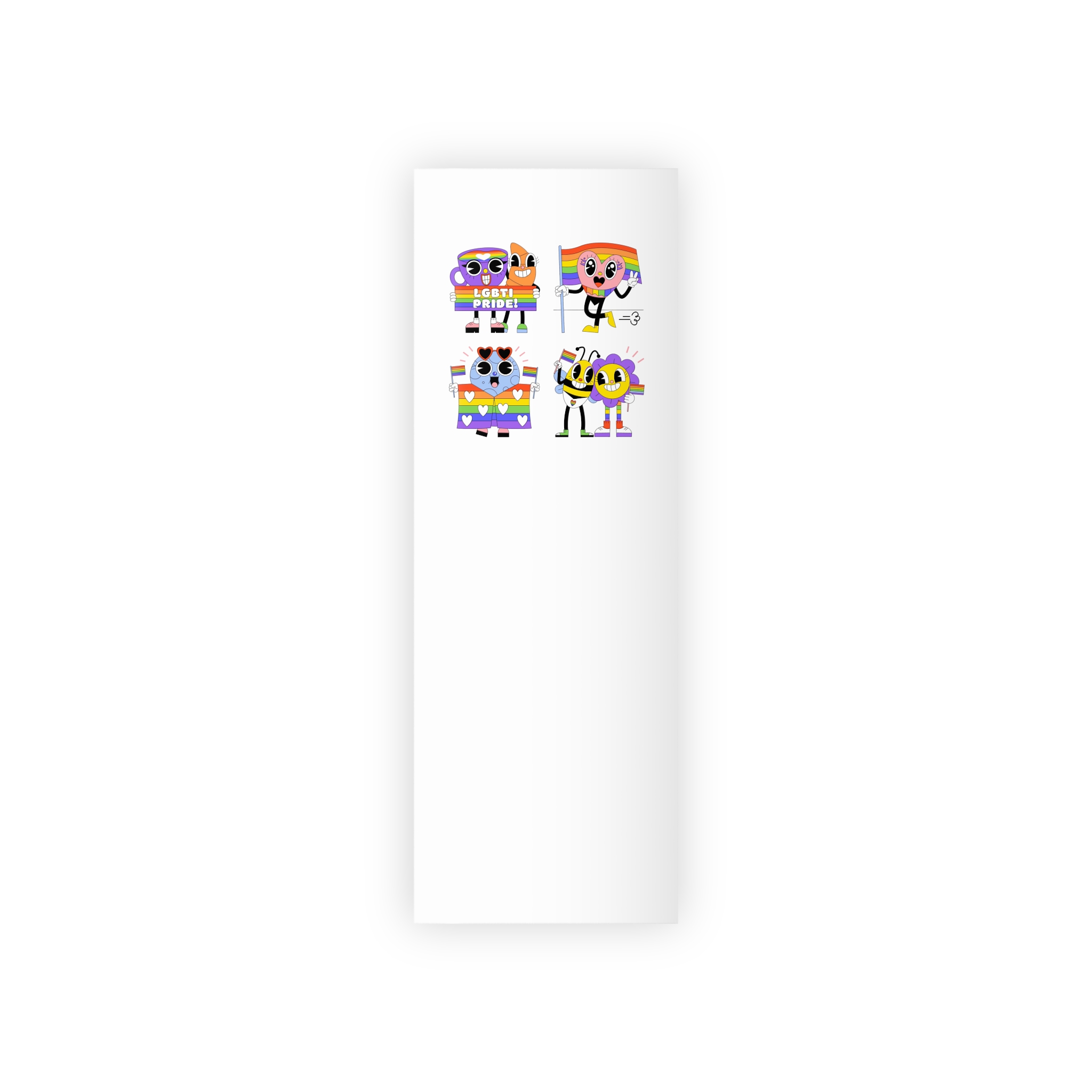 Acid Lgbti Pride Stickers Collection Gift Wrapping Paper Rolls 1pc - Image 5