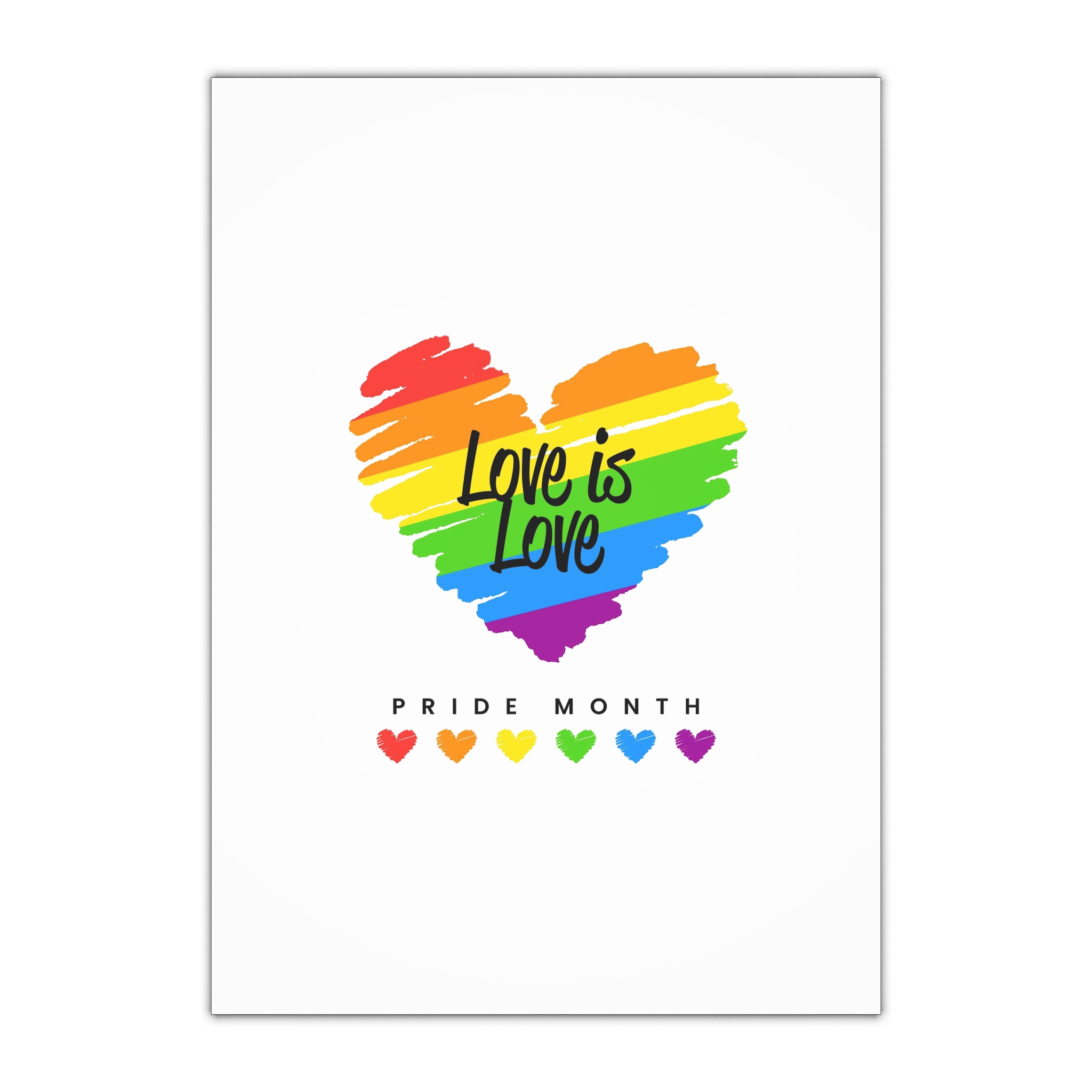 Beautiful Pride Day Flag Concept Gift Wrapping Paper Sheets 1pc