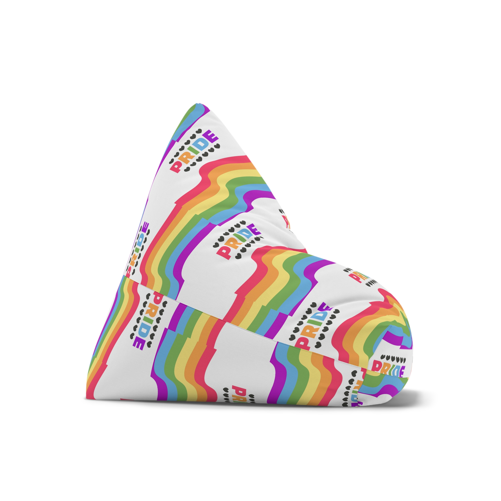 Pride Background With Flag Lgbtq Pride Bean Bag Chair Cover - Image 7
