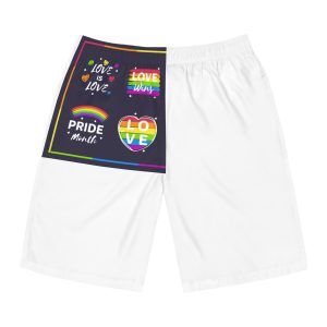 Pride Day Badges Set Mens Board Shorts Aop