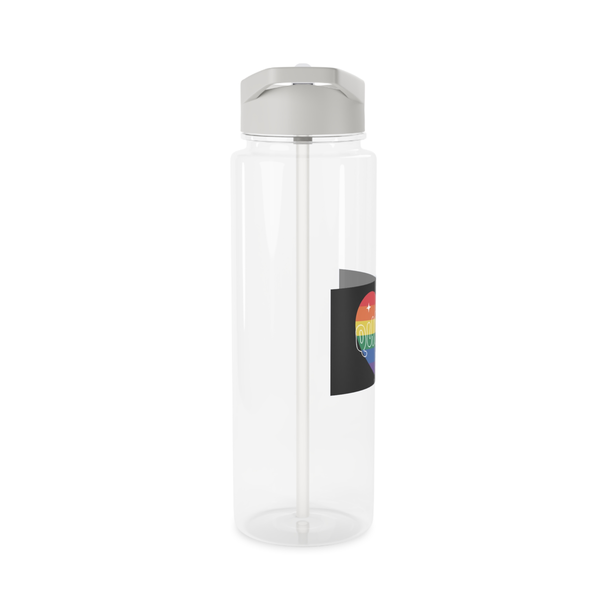 Queer Pride Heart Tritan Water Bottle - Image 8
